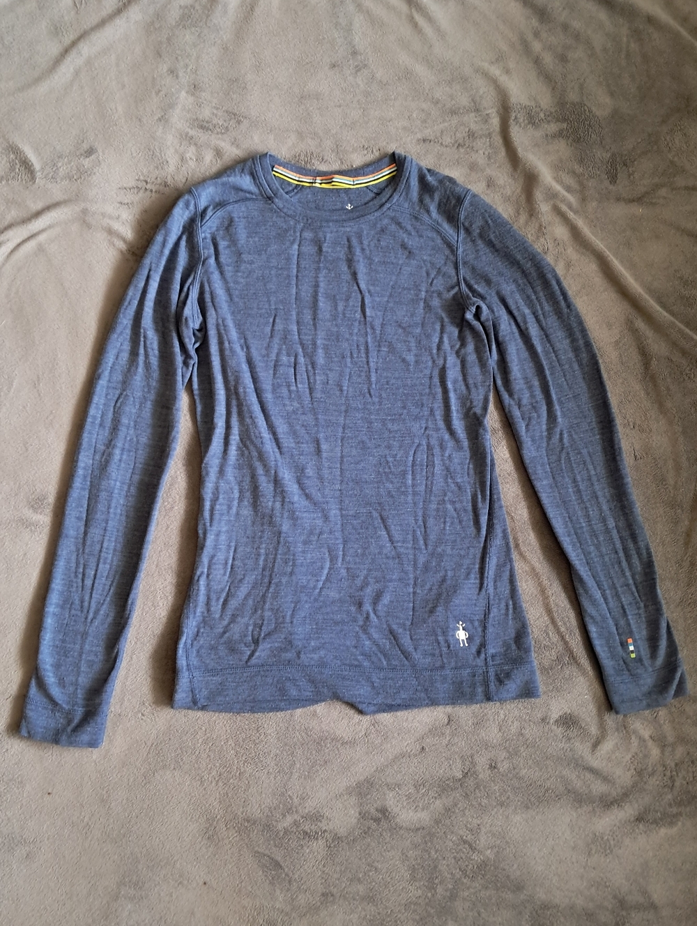Smartwool Wool Long-Sleeve Crew Neck Shirt - Slate Blue